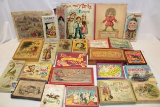 Various vintage card games and other games including The House that Jack Built, National Misfitz,