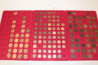 A collection of GB halfpennies and farthings including numerous 19th century examples