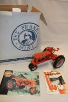 A Franklin Mint 1:12 scale model Alis Chalmers tractor,