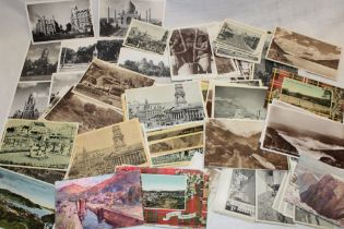 Various black and white and coloured postcards - Foreign views, topographical,