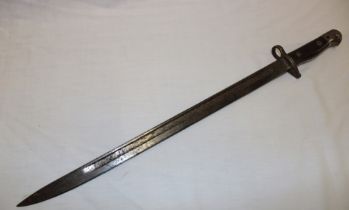 A First War Lee Enfield bayonet dated 1907 by Remington, the hilt marked "R.A.O.C. L.