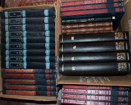 Four boxes of Aviation and War related volumes including Aerial Warfare; Classic RAF Battles;