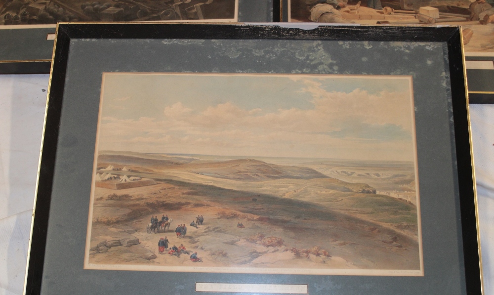 Five 19th century coloured lithographs - scenes of the Crimea including "Russian Rifle - Image 2 of 3