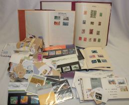 Three albums containing a selection of mixed World stamps including Holland,