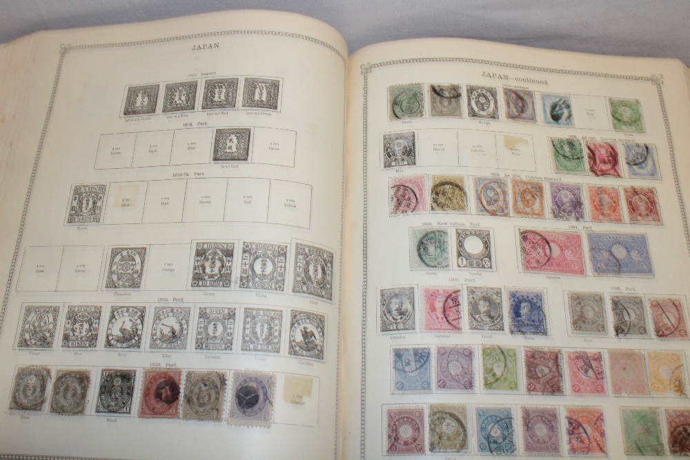 An old Ideal stamp album containing a collection of GB and Foreign stamps, - Image 8 of 9