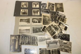 A selection of Second War German military photographs depicting group photographs,