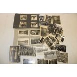 A selection of Second War German military photographs depicting group photographs,