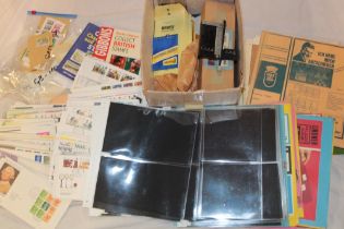 Various GB first day covers, packets of mint stamps, used stamps,