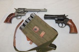 A replica Webley Magnum revolver,