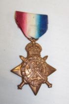 A 1914 star awarded to No. 8493 Pte. C.