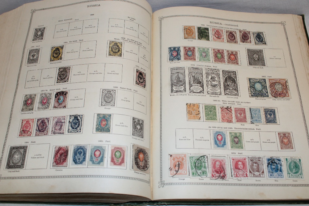 An old Ideal stamp album containing a collection of GB and Foreign stamps, - Image 9 of 9