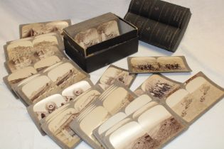 A selection of approximately 70 various 19th century stereoscopic photographic cards including Zulu