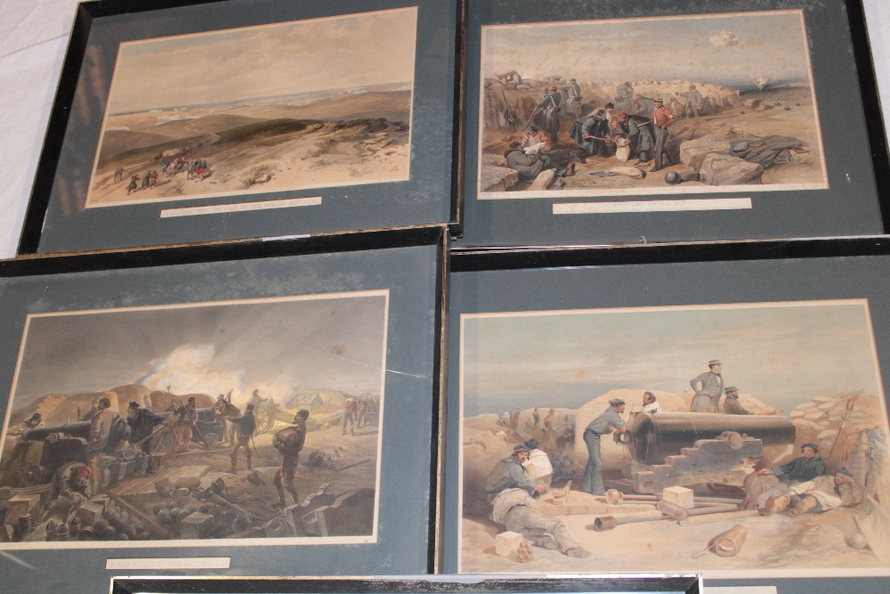 Five 19th century coloured lithographs - scenes of the Crimea including "Russian Rifle - Image 3 of 3