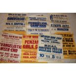 A selection of approximately 30 various 1950's posters relating to the Helston and surrounding