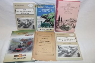 Various Helston and Cornish railway related volumes including The Helston Railway,