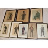Eight various Vanity Fair Spy prints of characters including Field Marshall Earl Roberts,
