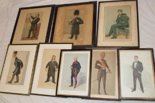 Eight various Vanity Fair Spy prints of characters including Field Marshall Earl Roberts,