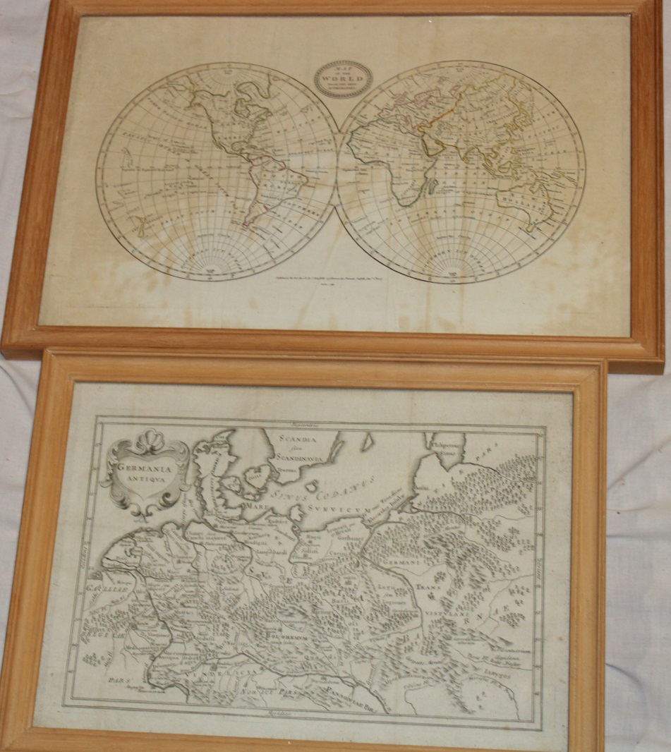 An early 19th century map of the World published by Brightly & Kimersley 1807 and one other early