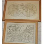 An early 19th century map of the World published by Brightly & Kimersley 1807 and one other early