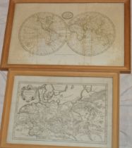 An early 19th century map of the World published by Brightly & Kimersley 1807 and one other early