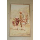 F** A** Baker - watercolour "Indian Conjurer in Mysore State circa 1930", signed, labelled to verso,