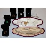 A selection of various costume jewellery including cased Lotus pearl necklace,