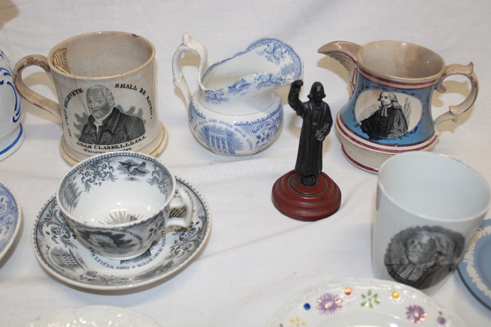 A selection of John Wesley commemorative ceramics and china including commemorative tea cup and - Image 2 of 2