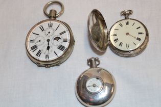 A George III silver cased pocket watch by Litherland of Liverpool in silver case,