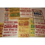 Approximately 30 various 1950's Helston and surrounding posters including Helston Harvest Fair,