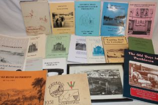 Various books relating to Porthleven including Porthleven 1951 souvenir volume;