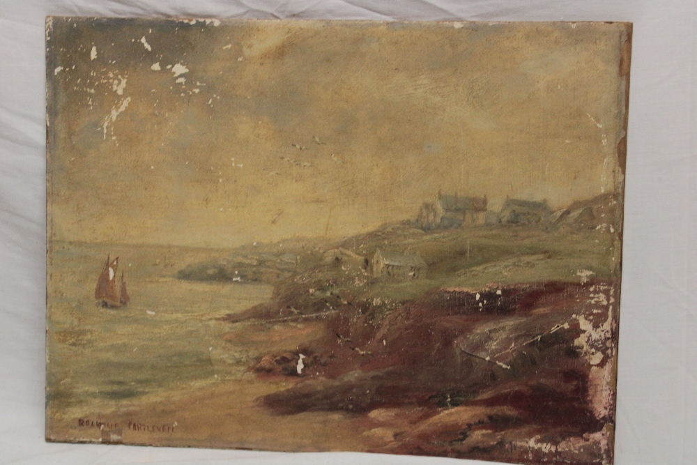 Artist Unknown - oil on board "Rockville, Porthleven", inscribed,