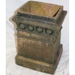 An old square section chimney pot,