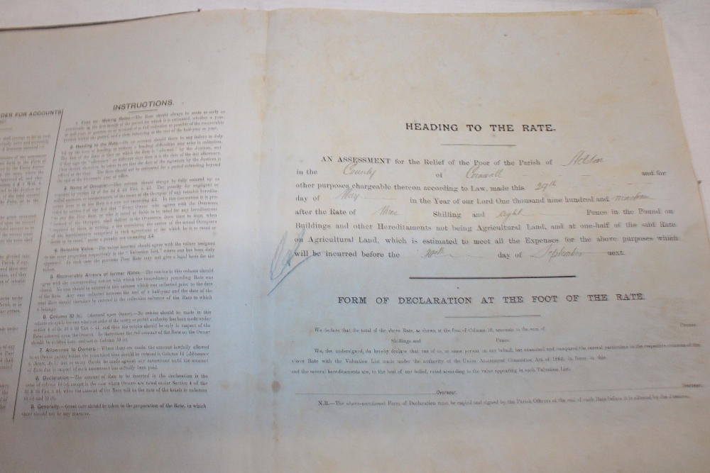 A Helston Poor Rate Book for May 1919 listing numerous occupiers, - Image 2 of 5