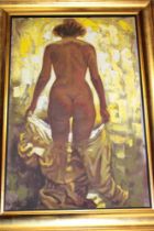 S** Tiffin - oil on canvas A study of a female nude, signed,