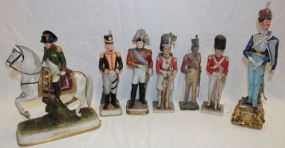 A Naples china figure of a Hussar Officer,