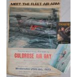 An original 1973 Culdrose Air Day Fleet Air Arm poster, souvenir brochure 1973-74 and a volume by G.