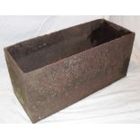 A 19th century Cornish cast-iron farm trough/window box,