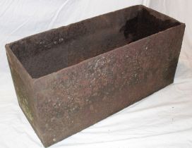 A 19th century Cornish cast-iron farm trough/window box,