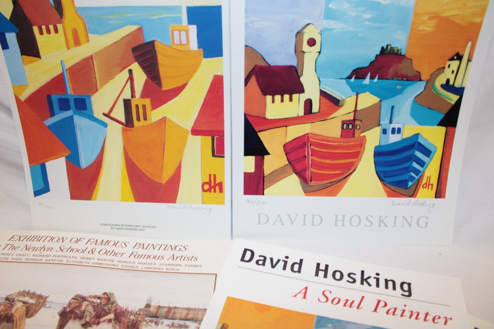 Two David Hosking exhibition posters, limited edition, both signed by David Hosking, 17" x 12", - Image 2 of 2