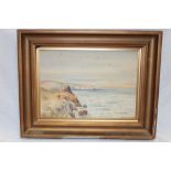 Thomas Sidney - watercolour "Near The Lizard", signed and inscribed,