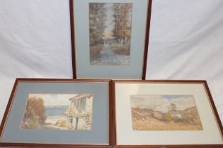 Pont - watercolours "Lancorne" and one other highland landscape, signed,