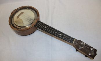 A small ukulele-banjo,