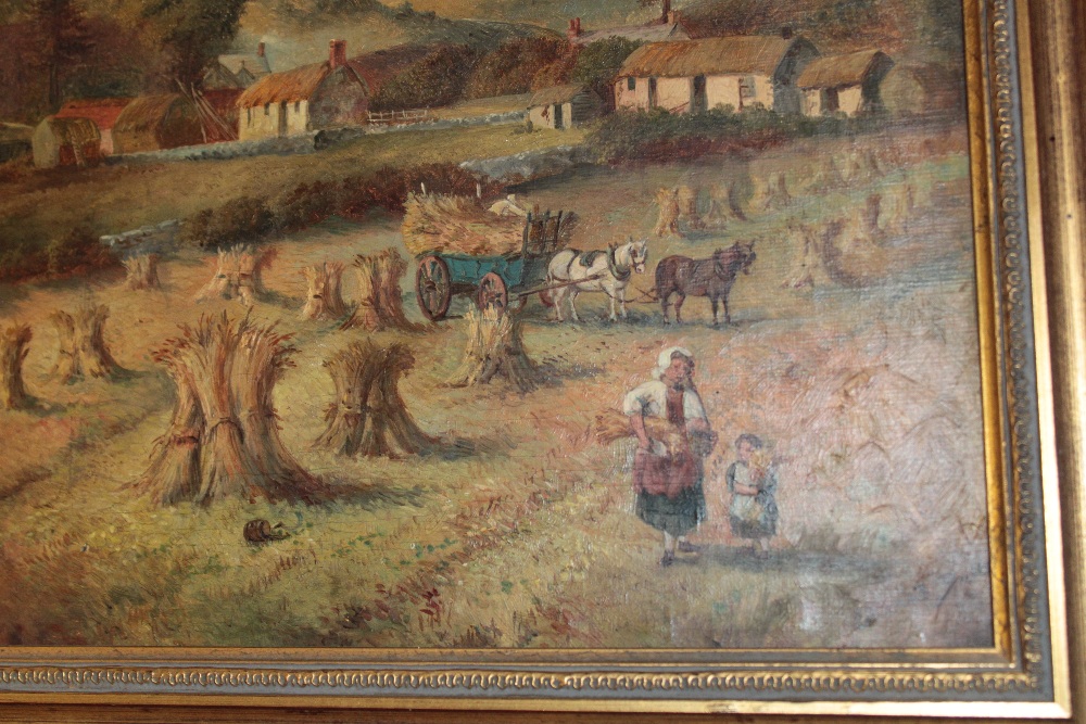 Edward Batty - oils on canvases Rural scenes with farm carts/hayricks, signed, - Image 3 of 3