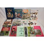 Various antique collecting volumes including Kitchenware, The British Kitchen, Art Deco Table Ware,