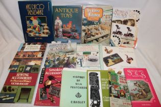 Various antique collecting volumes including Kitchenware, The British Kitchen, Art Deco Table Ware,