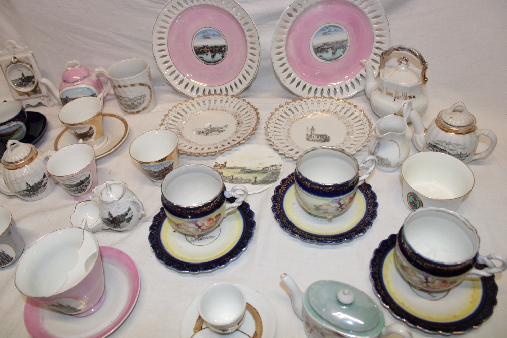 A large selection of Porthleven souvenir china and decorative china including cups and saucers, - Image 2 of 3