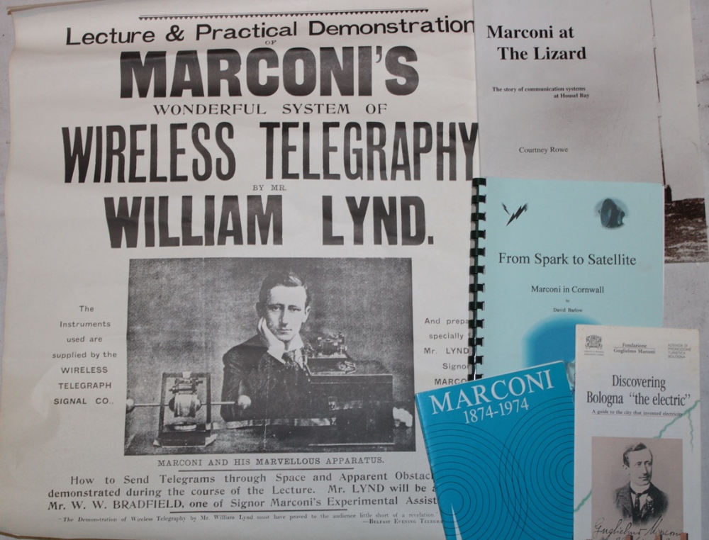 A copy poster "Lecture and Practical Demonstration Marconi's Wonderful System of Wireless