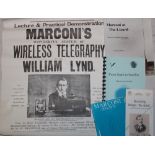 A copy poster "Lecture and Practical Demonstration Marconi's Wonderful System of Wireless