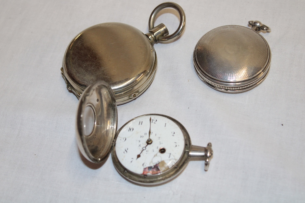 A George III silver cased pocket watch by Litherland of Liverpool in silver case, - Image 2 of 2