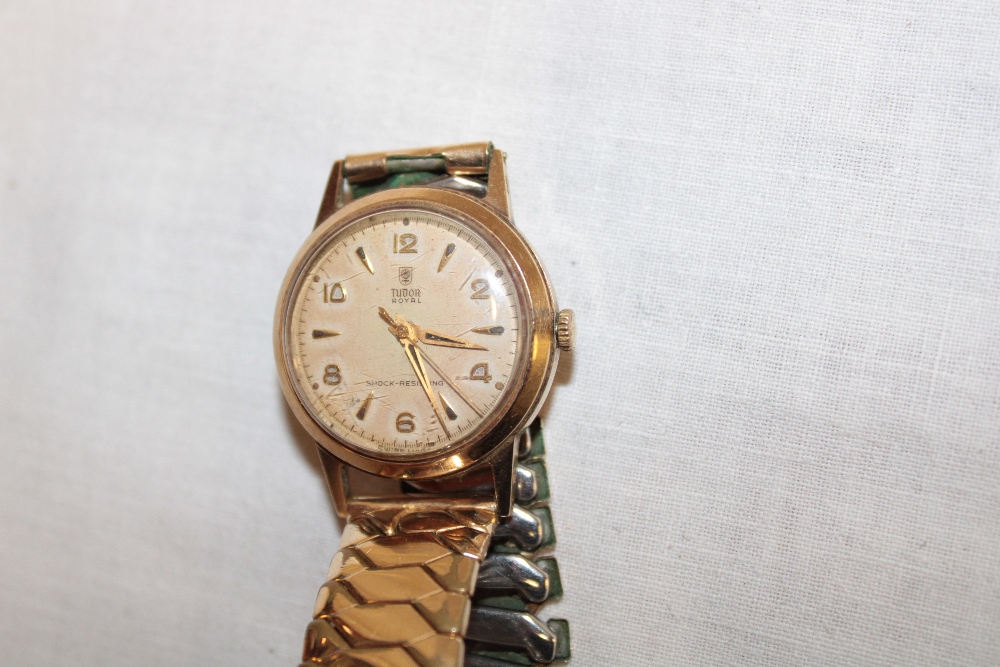 A Rolex Tudor Royal 9ct gold wristwatch, the inner case marked "12324 Dennison made for Rolex A.L.D. - Image 2 of 3